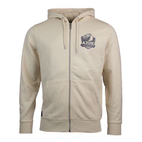 HC Ajoie Sweat à capuche zippé beige